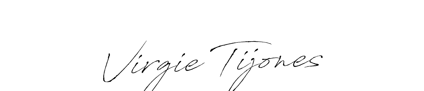 Antro_Vectra is a professional signature style that is perfect for those who want to add a touch of class to their signature. It is also a great choice for those who want to make their signature more unique. Get Virgie Tijones name to fancy signature for free. Virgie Tijones signature style 6 images and pictures png