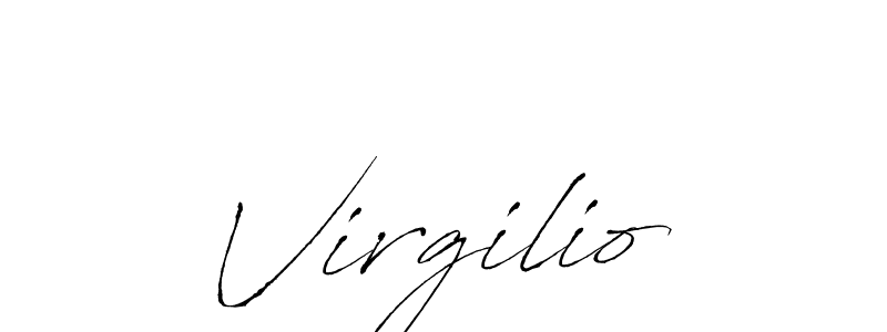 Also we have Virgilio name is the best signature style. Create professional handwritten signature collection using Antro_Vectra autograph style. Virgilio signature style 6 images and pictures png