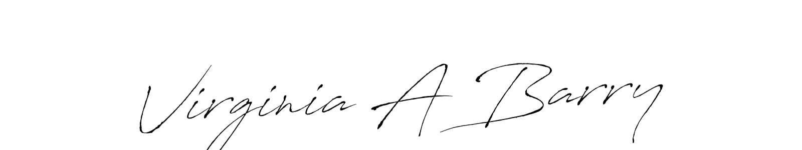 How to make Virginia A Barry signature? Antro_Vectra is a professional autograph style. Create handwritten signature for Virginia A Barry name. Virginia A Barry signature style 6 images and pictures png