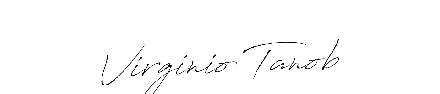 How to Draw Virginio Tanob signature style? Antro_Vectra is a latest design signature styles for name Virginio Tanob. Virginio Tanob signature style 6 images and pictures png