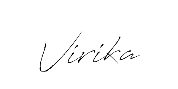 Also we have Virika name is the best signature style. Create professional handwritten signature collection using Antro_Vectra autograph style. Virika signature style 6 images and pictures png