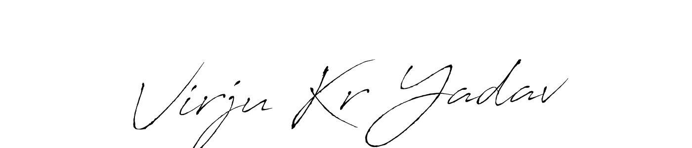 The best way (Antro_Vectra) to make a short signature is to pick only two or three words in your name. The name Virju Kr Yadav include a total of six letters. For converting this name. Virju Kr Yadav signature style 6 images and pictures png