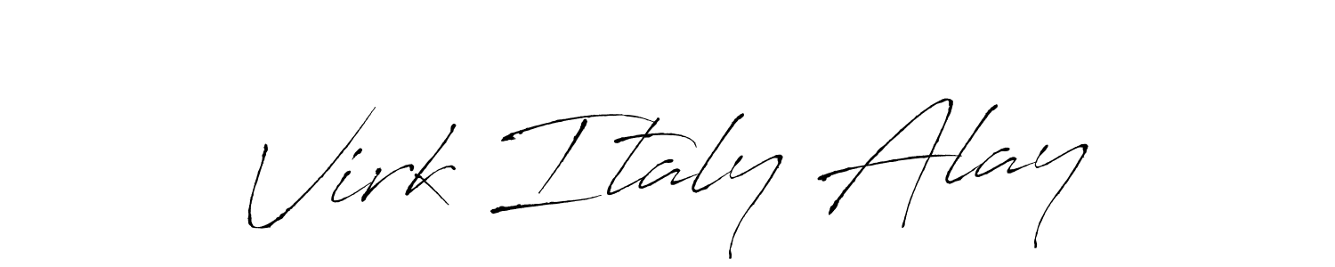 Also You can easily find your signature by using the search form. We will create Virk Italy Alay name handwritten signature images for you free of cost using Antro_Vectra sign style. Virk Italy Alay signature style 6 images and pictures png