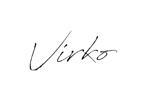 How to make Virko signature? Antro_Vectra is a professional autograph style. Create handwritten signature for Virko name. Virko signature style 6 images and pictures png