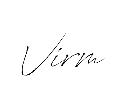 You should practise on your own different ways (Antro_Vectra) to write your name (Virm) in signature. don't let someone else do it for you. Virm signature style 6 images and pictures png