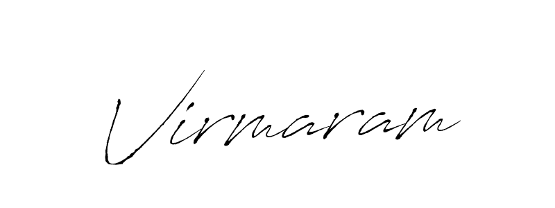 Use a signature maker to create a handwritten signature online. With this signature software, you can design (Antro_Vectra) your own signature for name Virmaram. Virmaram signature style 6 images and pictures png