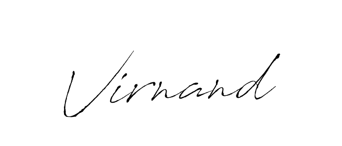 How to make Virnand name signature. Use Antro_Vectra style for creating short signs online. This is the latest handwritten sign. Virnand signature style 6 images and pictures png