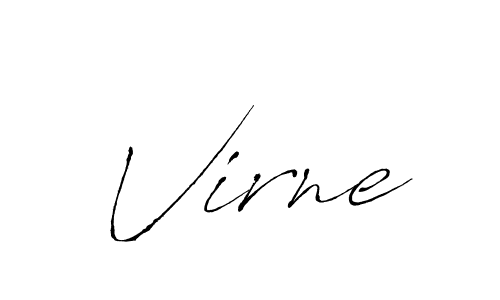 Design your own signature with our free online signature maker. With this signature software, you can create a handwritten (Antro_Vectra) signature for name Virne. Virne signature style 6 images and pictures png