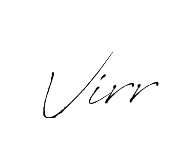 You should practise on your own different ways (Antro_Vectra) to write your name (Virr) in signature. don't let someone else do it for you. Virr signature style 6 images and pictures png
