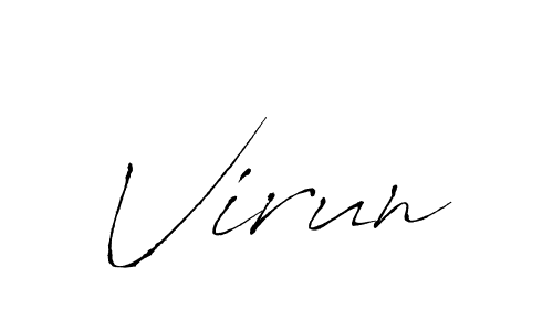 You should practise on your own different ways (Antro_Vectra) to write your name (Virun) in signature. don't let someone else do it for you. Virun signature style 6 images and pictures png