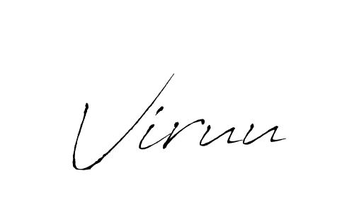 Create a beautiful signature design for name Viruu. With this signature (Antro_Vectra) fonts, you can make a handwritten signature for free. Viruu signature style 6 images and pictures png