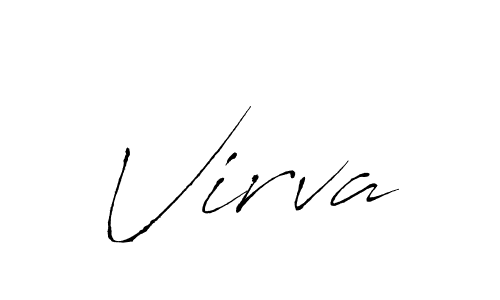 Create a beautiful signature design for name Virva. With this signature (Antro_Vectra) fonts, you can make a handwritten signature for free. Virva signature style 6 images and pictures png
