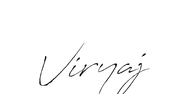 Design your own signature with our free online signature maker. With this signature software, you can create a handwritten (Antro_Vectra) signature for name Viryaj. Viryaj signature style 6 images and pictures png