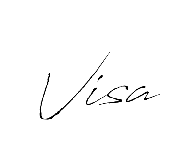 Make a beautiful signature design for name Visa. With this signature (Antro_Vectra) style, you can create a handwritten signature for free. Visa signature style 6 images and pictures png