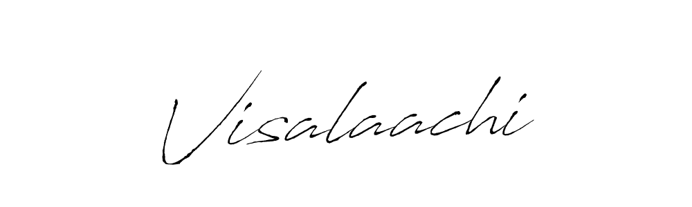 Make a beautiful signature design for name Visalaachi. With this signature (Antro_Vectra) style, you can create a handwritten signature for free. Visalaachi signature style 6 images and pictures png