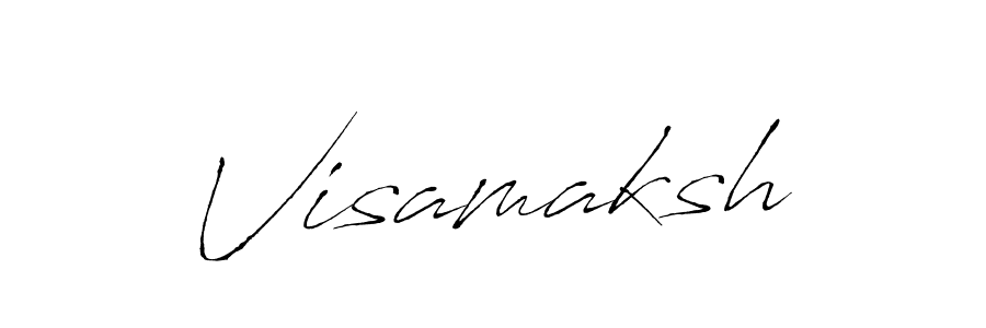 Create a beautiful signature design for name Visamaksh. With this signature (Antro_Vectra) fonts, you can make a handwritten signature for free. Visamaksh signature style 6 images and pictures png