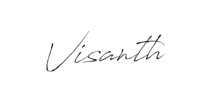 Make a beautiful signature design for name Visanth. Use this online signature maker to create a handwritten signature for free. Visanth signature style 6 images and pictures png