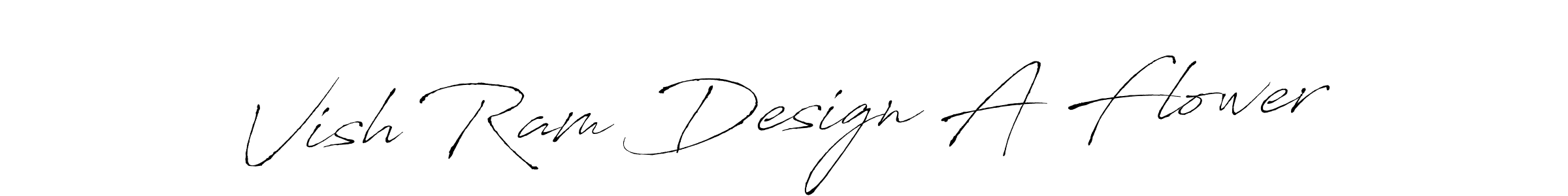 Also we have Vish Ram Design A Flower name is the best signature style. Create professional handwritten signature collection using Antro_Vectra autograph style. Vish Ram Design A Flower signature style 6 images and pictures png
