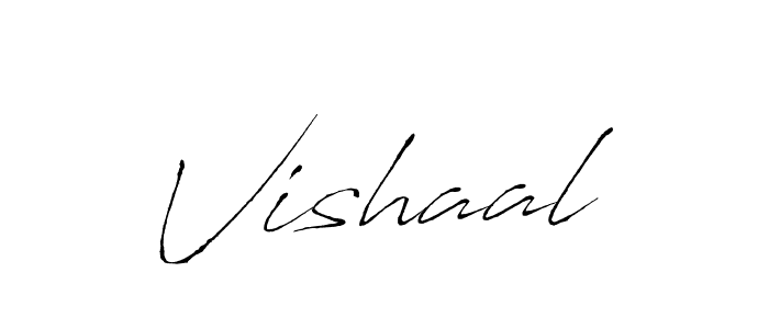 Vishaal stylish signature style. Best Handwritten Sign (Antro_Vectra) for my name. Handwritten Signature Collection Ideas for my name Vishaal. Vishaal signature style 6 images and pictures png
