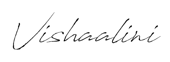 How to make Vishaalini name signature. Use Antro_Vectra style for creating short signs online. This is the latest handwritten sign. Vishaalini signature style 6 images and pictures png