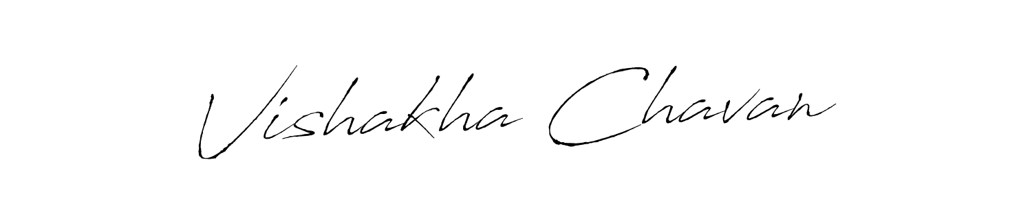 You should practise on your own different ways (Antro_Vectra) to write your name (Vishakha Chavan) in signature. don't let someone else do it for you. Vishakha Chavan signature style 6 images and pictures png