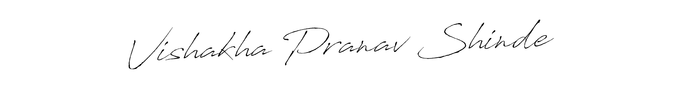 Design your own signature with our free online signature maker. With this signature software, you can create a handwritten (Antro_Vectra) signature for name Vishakha Pranav Shinde. Vishakha Pranav Shinde signature style 6 images and pictures png