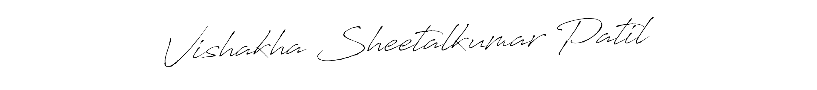 Create a beautiful signature design for name Vishakha Sheetalkumar Patil. With this signature (Antro_Vectra) fonts, you can make a handwritten signature for free. Vishakha Sheetalkumar Patil signature style 6 images and pictures png