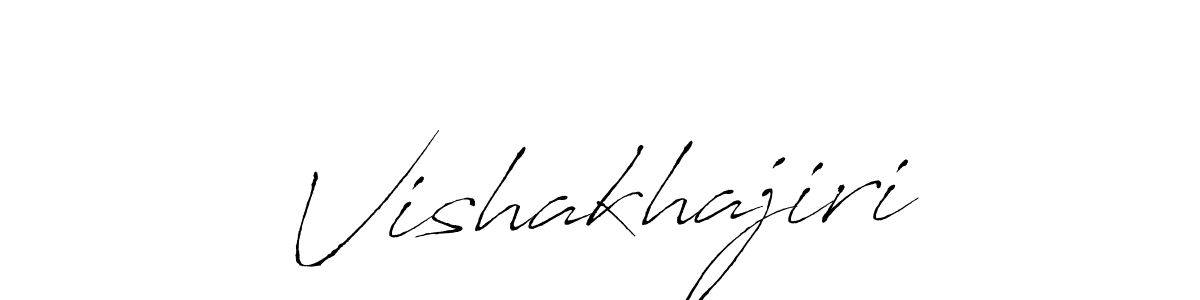 How to make Vishakhajiri signature? Antro_Vectra is a professional autograph style. Create handwritten signature for Vishakhajiri name. Vishakhajiri signature style 6 images and pictures png