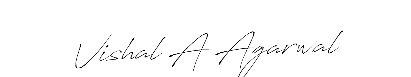 This is the best signature style for the Vishal A Agarwal name. Also you like these signature font (Antro_Vectra). Mix name signature. Vishal A Agarwal signature style 6 images and pictures png