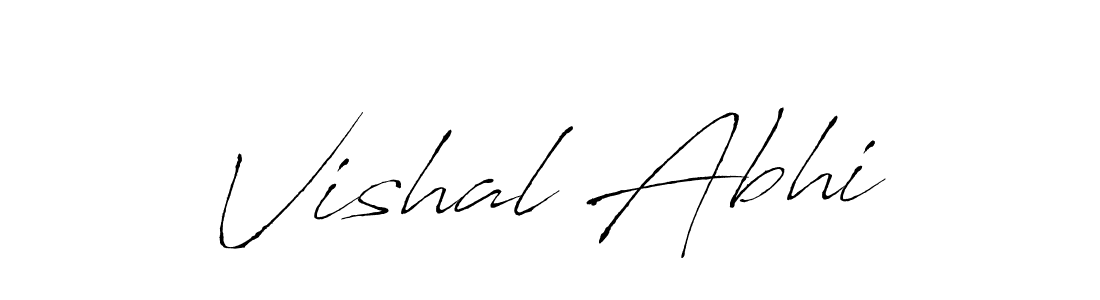 Create a beautiful signature design for name Vishal Abhi. With this signature (Antro_Vectra) fonts, you can make a handwritten signature for free. Vishal Abhi signature style 6 images and pictures png