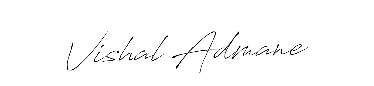 Design your own signature with our free online signature maker. With this signature software, you can create a handwritten (Antro_Vectra) signature for name Vishal Admane. Vishal Admane signature style 6 images and pictures png