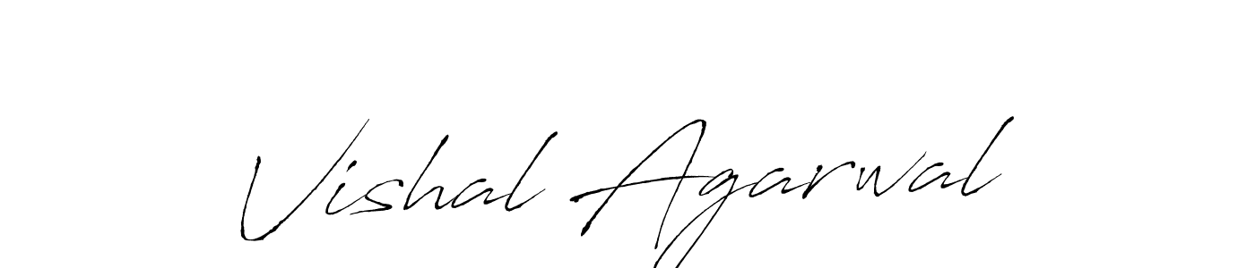 Make a beautiful signature design for name Vishal Agarwal. With this signature (Antro_Vectra) style, you can create a handwritten signature for free. Vishal Agarwal signature style 6 images and pictures png