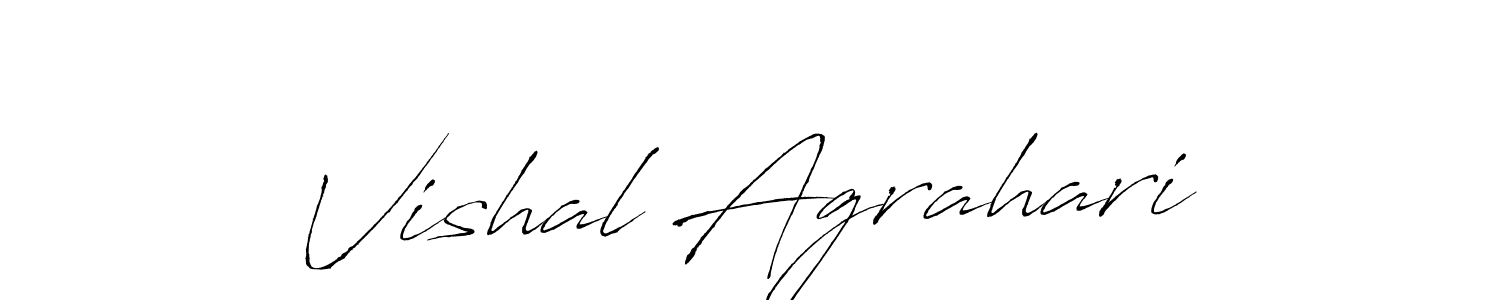 It looks lik you need a new signature style for name Vishal Agrahari. Design unique handwritten (Antro_Vectra) signature with our free signature maker in just a few clicks. Vishal Agrahari signature style 6 images and pictures png