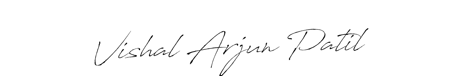 How to make Vishal Arjun Patil name signature. Use Antro_Vectra style for creating short signs online. This is the latest handwritten sign. Vishal Arjun Patil signature style 6 images and pictures png
