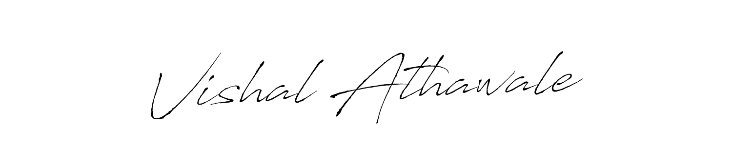 How to make Vishal Athawale signature? Antro_Vectra is a professional autograph style. Create handwritten signature for Vishal Athawale name. Vishal Athawale signature style 6 images and pictures png