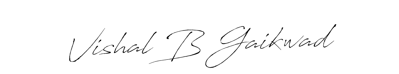 Create a beautiful signature design for name Vishal B Gaikwad. With this signature (Antro_Vectra) fonts, you can make a handwritten signature for free. Vishal B Gaikwad signature style 6 images and pictures png
