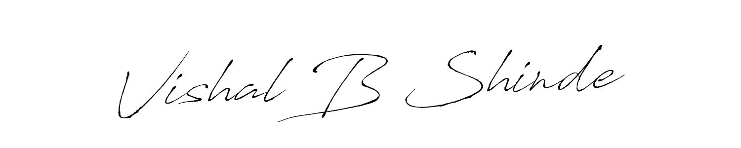 Use a signature maker to create a handwritten signature online. With this signature software, you can design (Antro_Vectra) your own signature for name Vishal B Shinde. Vishal B Shinde signature style 6 images and pictures png