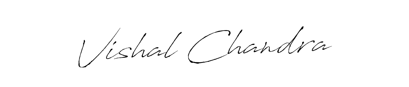 Create a beautiful signature design for name Vishal Chandra. With this signature (Antro_Vectra) fonts, you can make a handwritten signature for free. Vishal Chandra signature style 6 images and pictures png