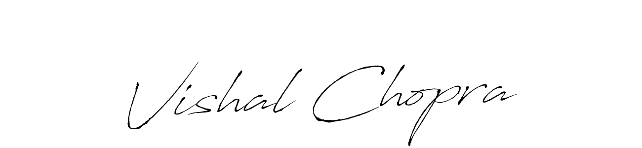 Design your own signature with our free online signature maker. With this signature software, you can create a handwritten (Antro_Vectra) signature for name Vishal Chopra. Vishal Chopra signature style 6 images and pictures png
