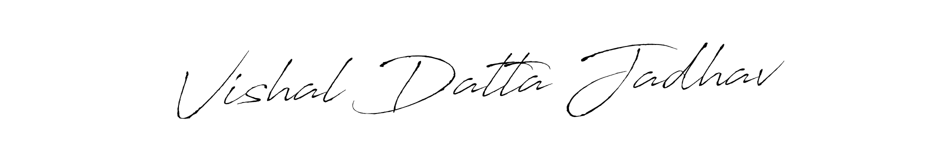 How to make Vishal Datta Jadhav name signature. Use Antro_Vectra style for creating short signs online. This is the latest handwritten sign. Vishal Datta Jadhav signature style 6 images and pictures png