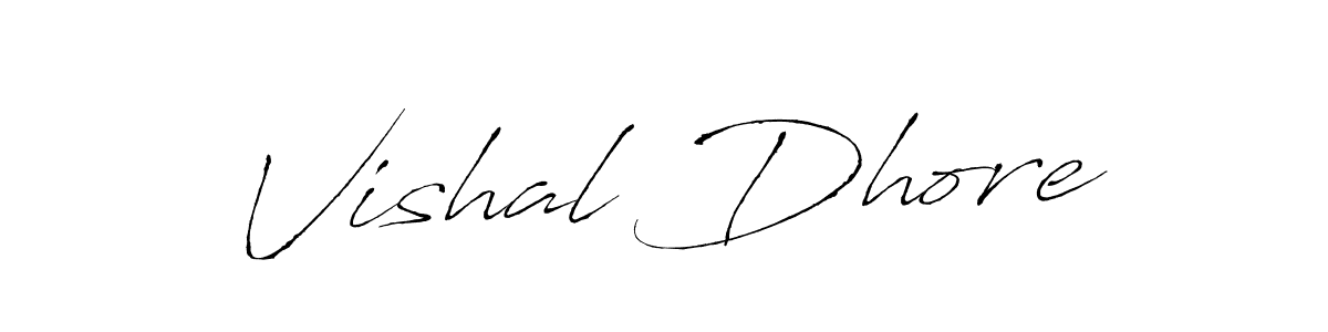 Antro_Vectra is a professional signature style that is perfect for those who want to add a touch of class to their signature. It is also a great choice for those who want to make their signature more unique. Get Vishal Dhore name to fancy signature for free. Vishal Dhore signature style 6 images and pictures png