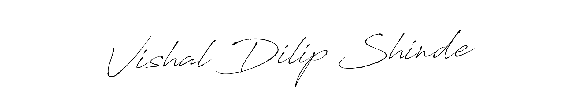 Make a short Vishal Dilip Shinde signature style. Manage your documents anywhere anytime using Antro_Vectra. Create and add eSignatures, submit forms, share and send files easily. Vishal Dilip Shinde signature style 6 images and pictures png