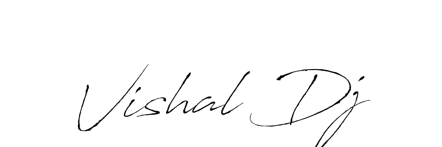 Vishal Dj stylish signature style. Best Handwritten Sign (Antro_Vectra) for my name. Handwritten Signature Collection Ideas for my name Vishal Dj. Vishal Dj signature style 6 images and pictures png