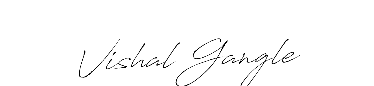 Also we have Vishal Gangle name is the best signature style. Create professional handwritten signature collection using Antro_Vectra autograph style. Vishal Gangle signature style 6 images and pictures png