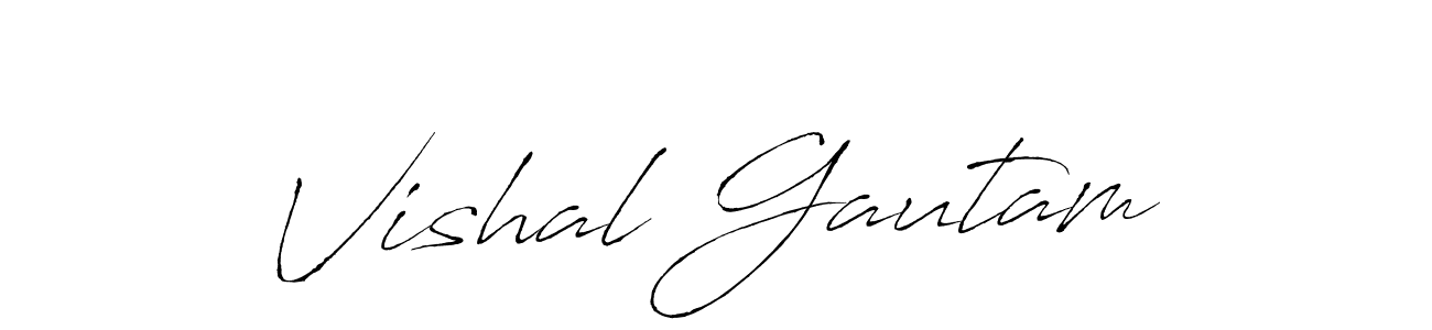 Similarly Antro_Vectra is the best handwritten signature design. Signature creator online .You can use it as an online autograph creator for name Vishal Gautam. Vishal Gautam signature style 6 images and pictures png