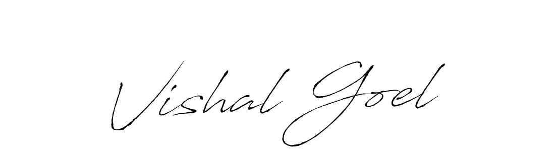 Vishal Goel stylish signature style. Best Handwritten Sign (Antro_Vectra) for my name. Handwritten Signature Collection Ideas for my name Vishal Goel. Vishal Goel signature style 6 images and pictures png