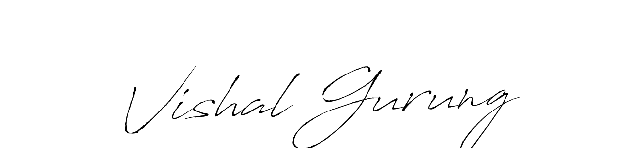 You can use this online signature creator to create a handwritten signature for the name Vishal Gurung. This is the best online autograph maker. Vishal Gurung signature style 6 images and pictures png