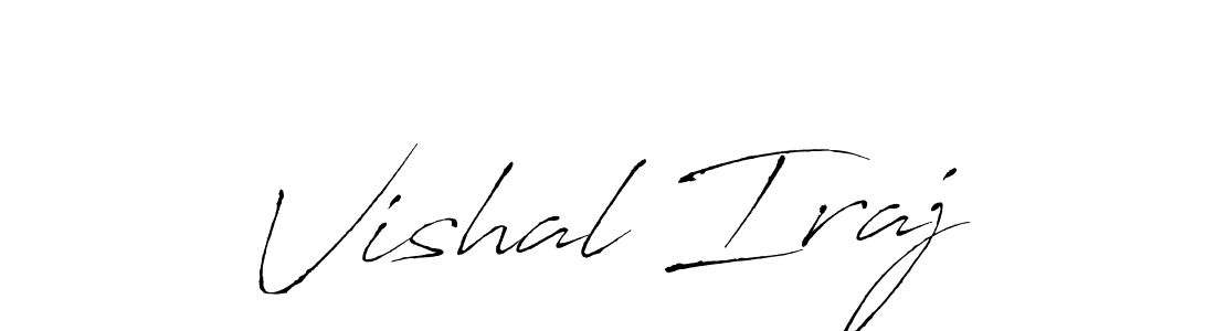 Make a beautiful signature design for name Vishal Iraj. With this signature (Antro_Vectra) style, you can create a handwritten signature for free. Vishal Iraj signature style 6 images and pictures png