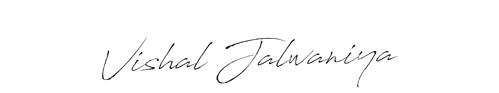Make a beautiful signature design for name Vishal Jalwaniya. With this signature (Antro_Vectra) style, you can create a handwritten signature for free. Vishal Jalwaniya signature style 6 images and pictures png
