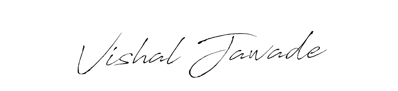 Make a beautiful signature design for name Vishal Jawade. With this signature (Antro_Vectra) style, you can create a handwritten signature for free. Vishal Jawade signature style 6 images and pictures png